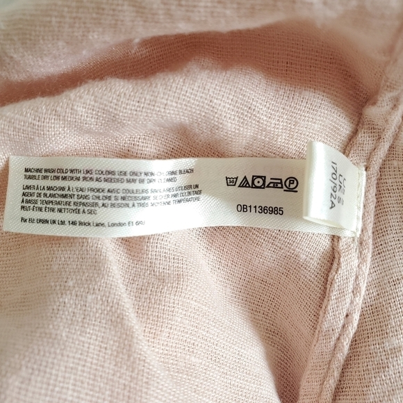 New Free People Cool Nights Crochet Conch Pink Cardigan Short Duster Kimono Sz S - Picture 14 of 16